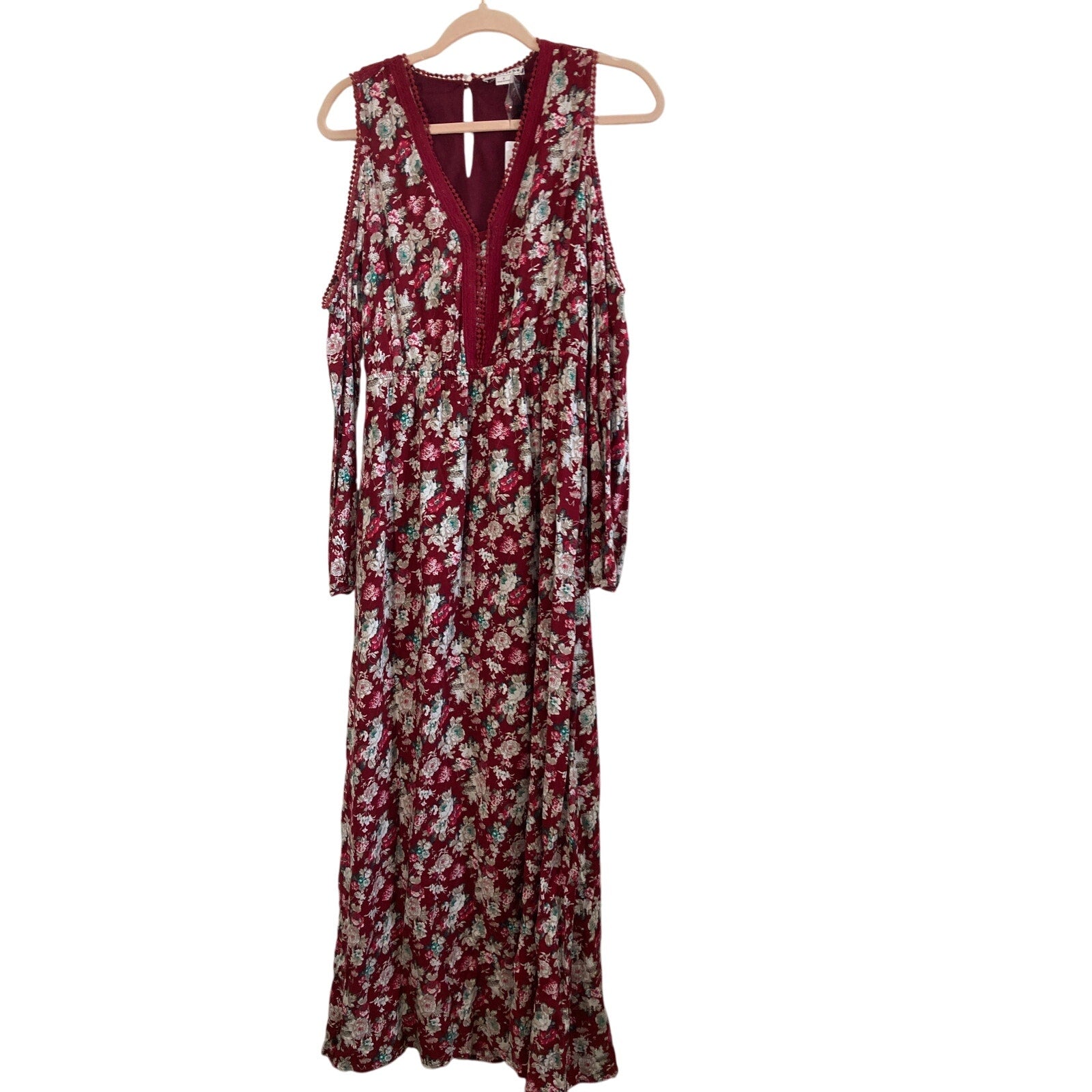 Loveriche Bohemian Small Dainty Floral Maxi Dress