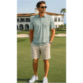 Travis Mathew Mens XL Heathered Green Golf Polo Coastal Country Club Performance
