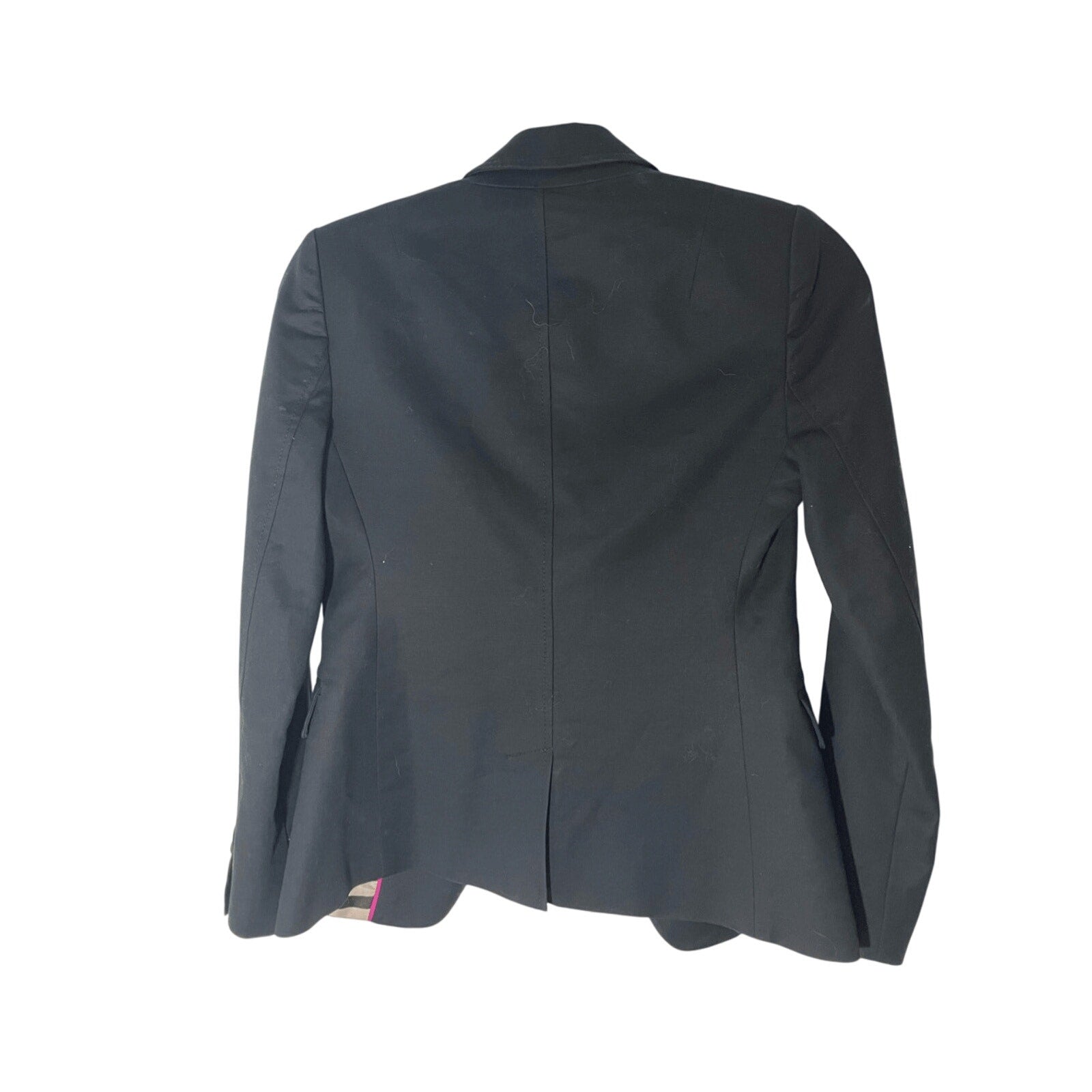 Banana Republic Women's Black Fitted Work Cotton Blazer Corporate Admin 00P