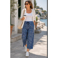 NWT Athleta Avenue Wide Leg Crop Pant Granite Blue Normcore Casual Relaxed