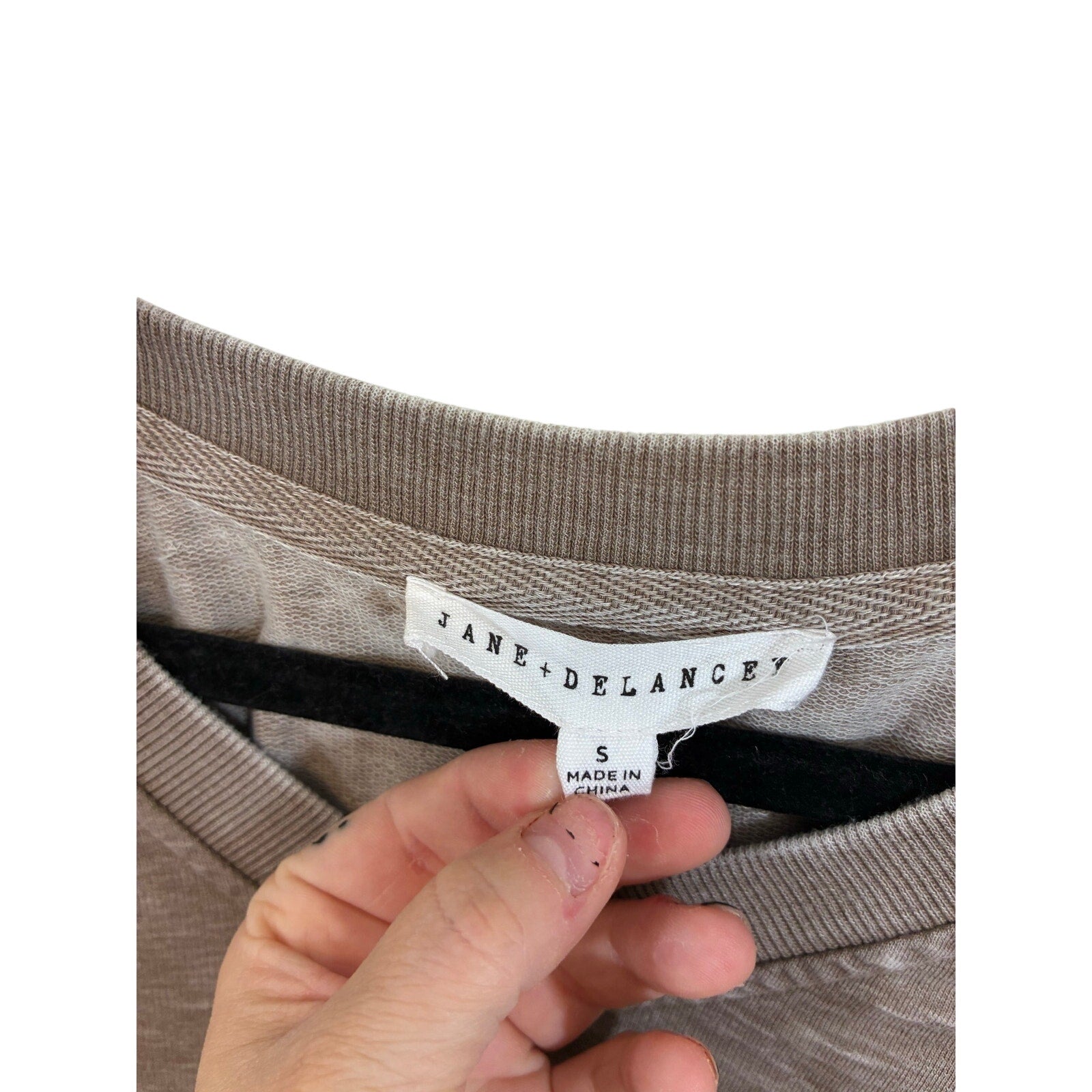 Jack & Delaney Anthropologie V-Neck Weekender Sweatshirt Women’s Relaxed Top S