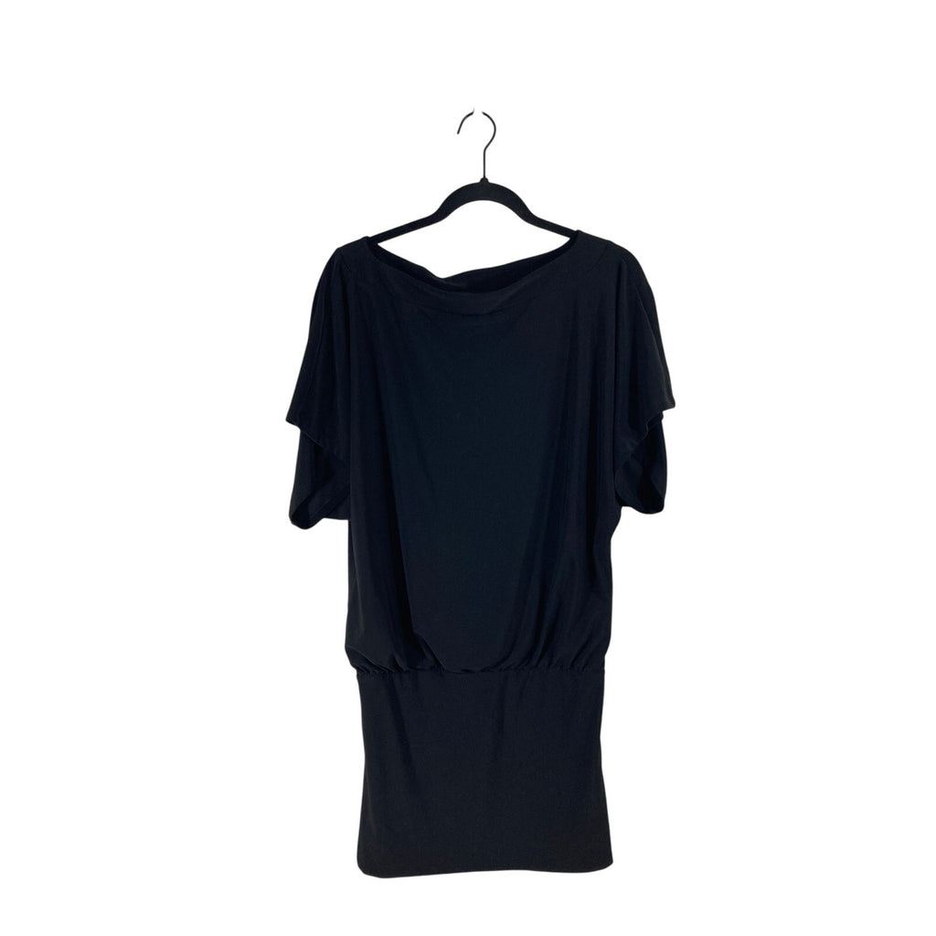 White House Black Market Oversized Black Tunic Wrap Dress XXS