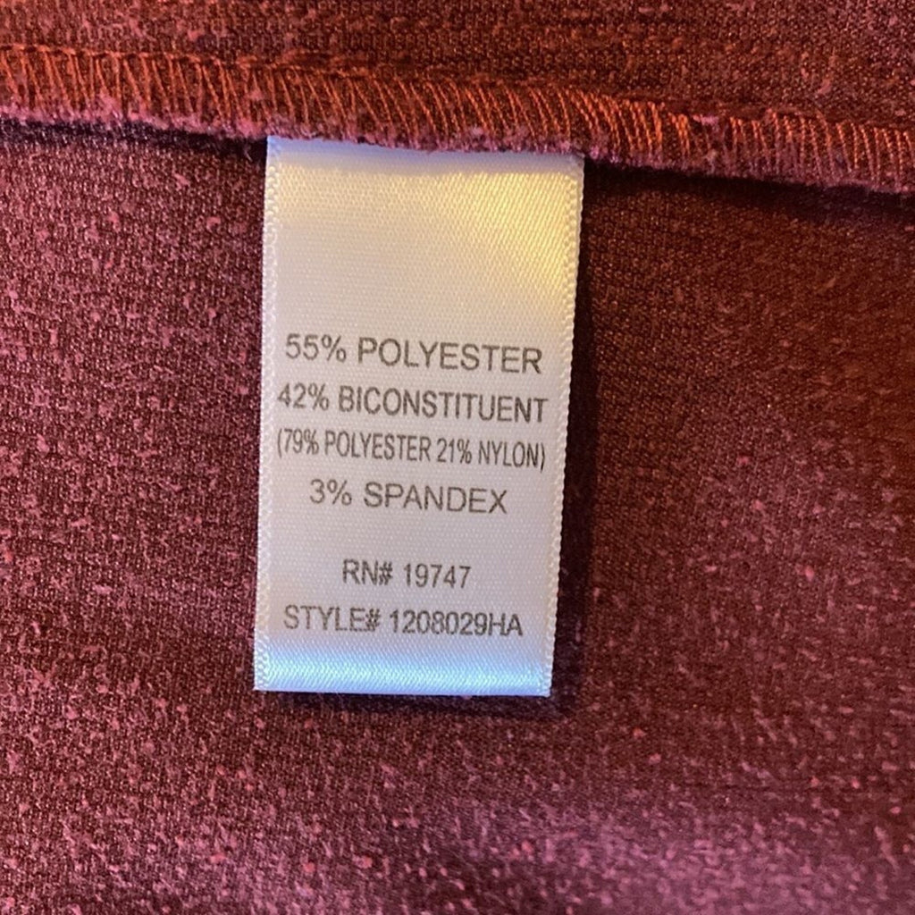 Counterparts Corduroy Burgundy 70's Denim Inspired Button Up Sz 8 Jacket