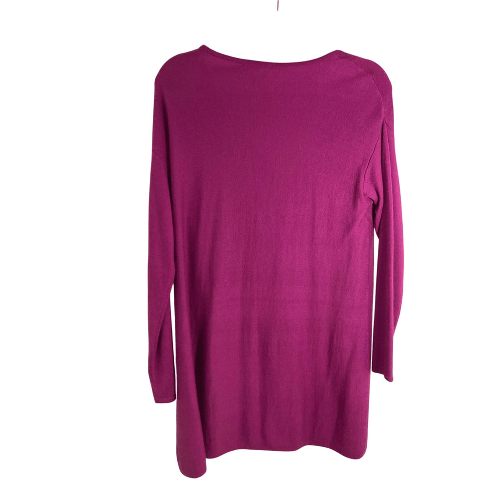 Soft Surroundings Oversized Fuschia Pink Cashmere Sweater Tunic