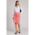 Iris Pink Twist Front Pencil Skirt Women’s Small Corpcore Preppy Minimalist