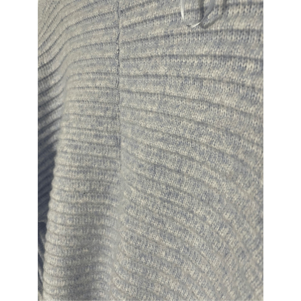 Sincerely Jules Cropped Periwinkle Waffle Knit Women's Sweater Soft Girl SZ M