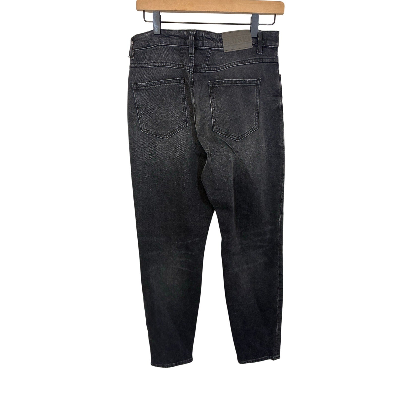 Closed Denim Jeans Women 29 Black Skinny Pusher Baker Jeans Candiani Minimal Emo