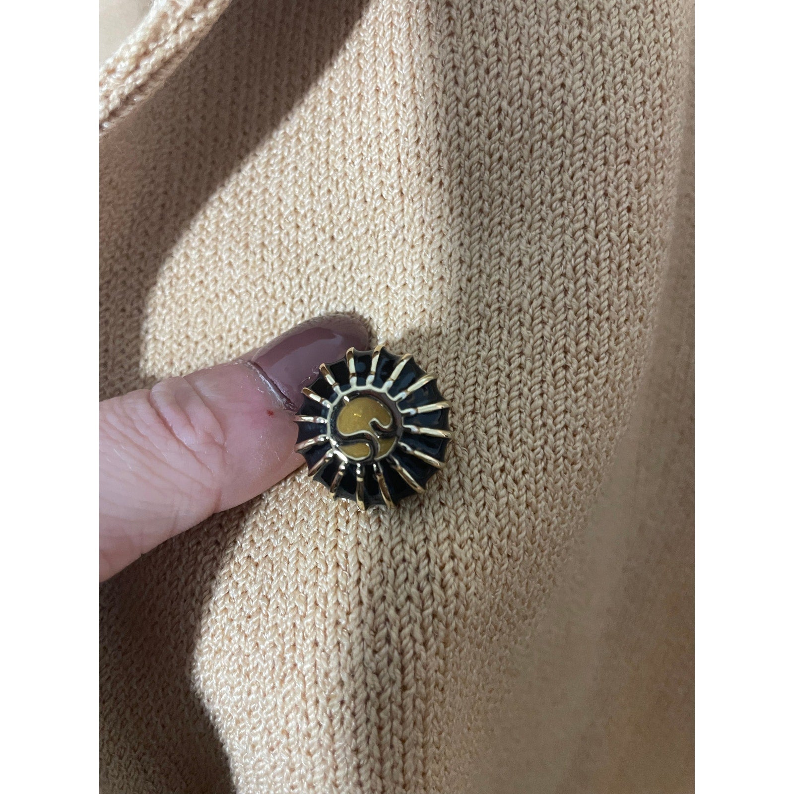 Vintage St. John Collection Santana Knit Blazer Jacket Beige Wool Sz 2 Classic