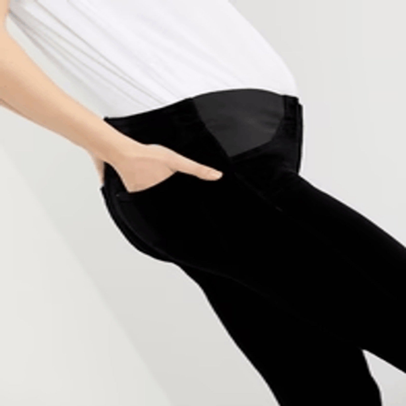 J. Brand Mama J Black Indigo Maternity Will Blend Suede Jeans Western Retro