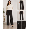 VTG Talbots Italian Wool Espresso Brown Wide Leg Straight Dress Pants Size 14