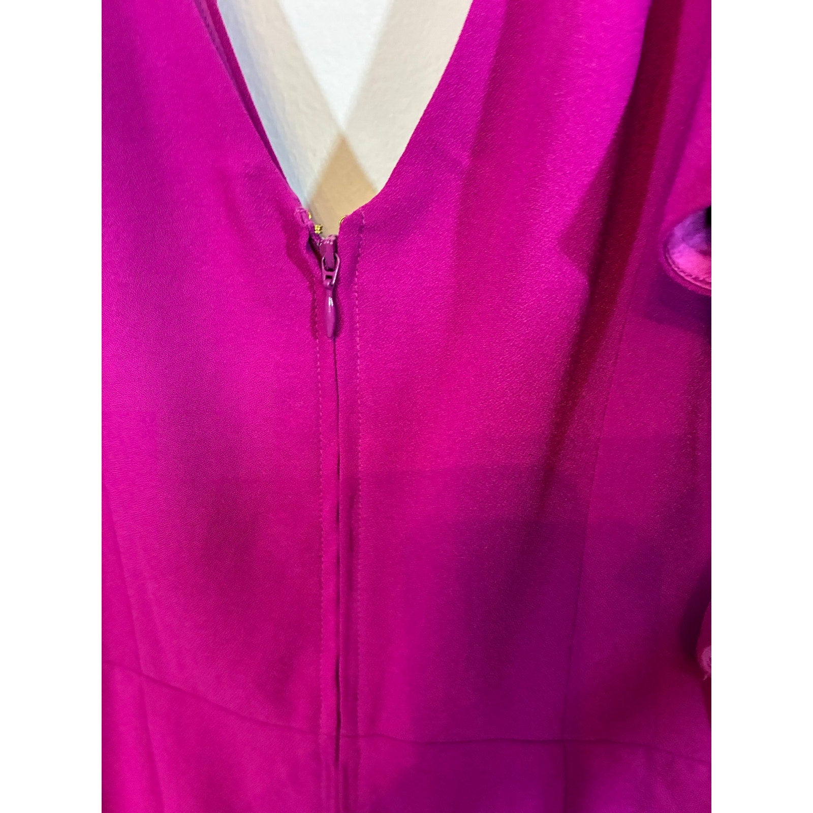 Lilly Pulitzer Magenta Ruffle Sleeve Wide Leg Jumpsuit Resort Vacation Glam S