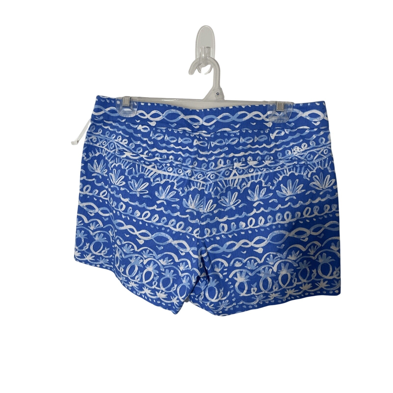 NWT Southern Tide Nautical Printed Women's Tribal Ultramarine Chino Shorts SZ 6