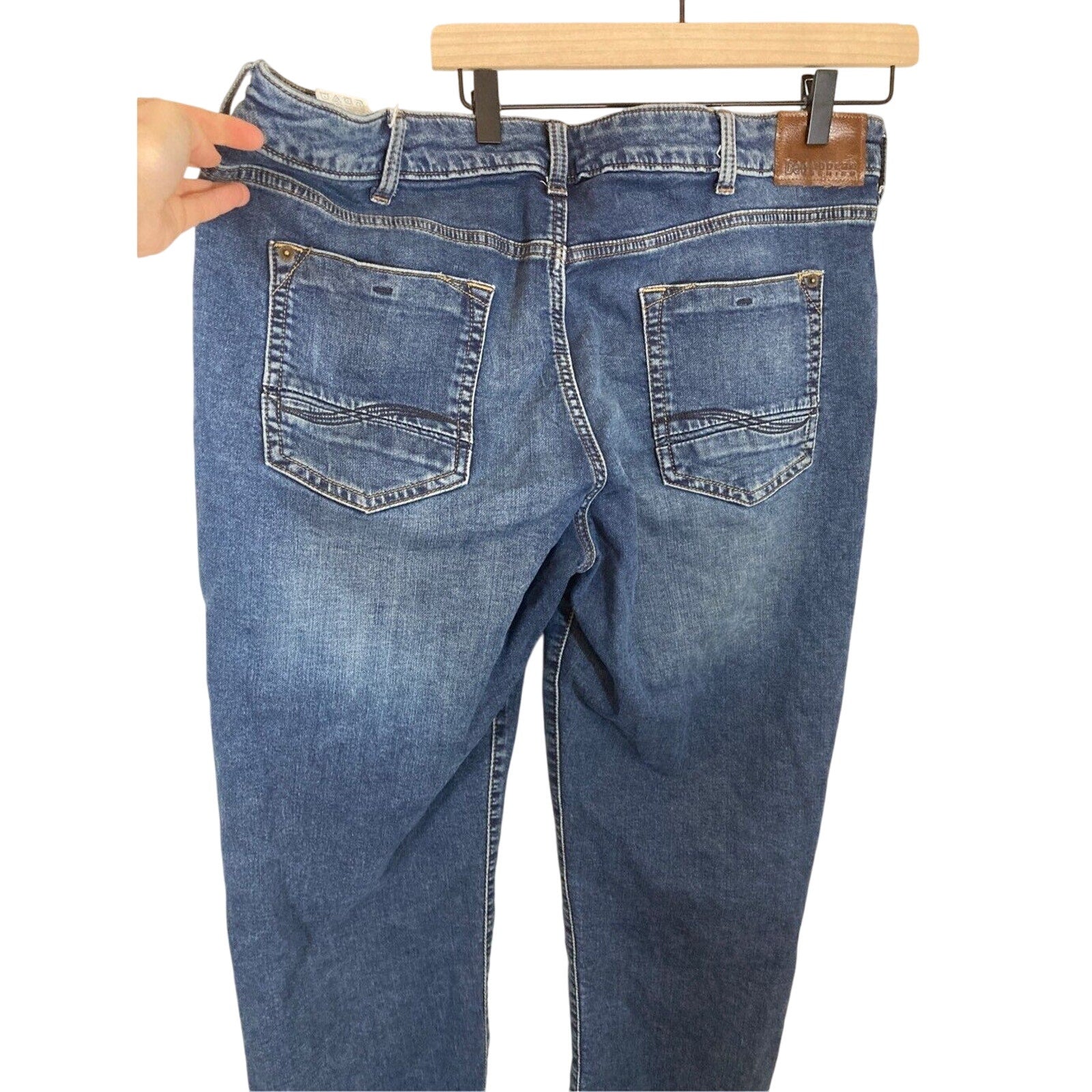 L342 Men's Lees Modern Casual Straight Leg Bootcut Jeans 40x32L