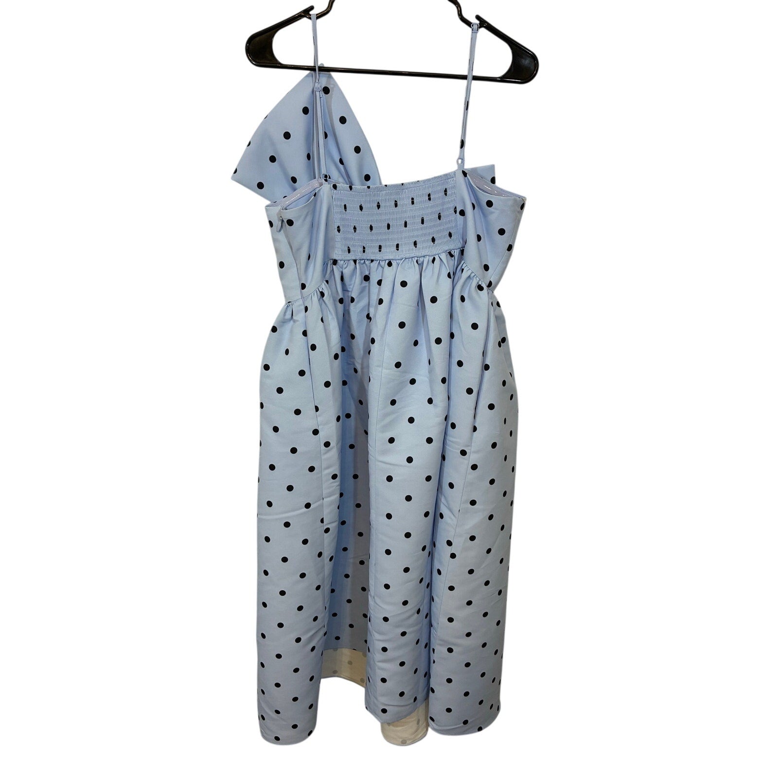 NWT Sachin & Babi Sloane Asymmetrical Bow Taffeta A-Line Midi Dress Large