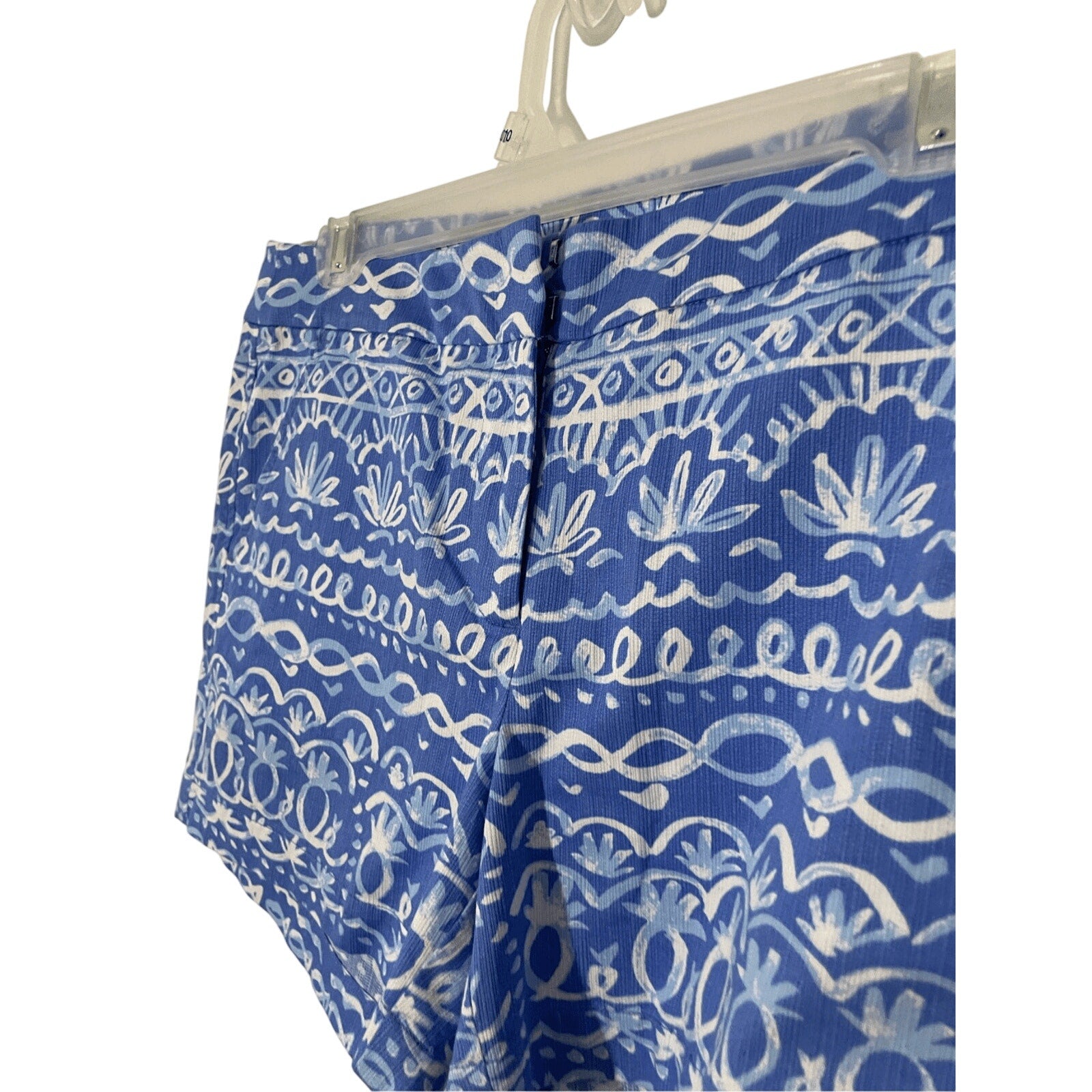 NWT Southern Tide Nautical Printed Women's Tribal Ultramarine Chino Shorts SZ 6