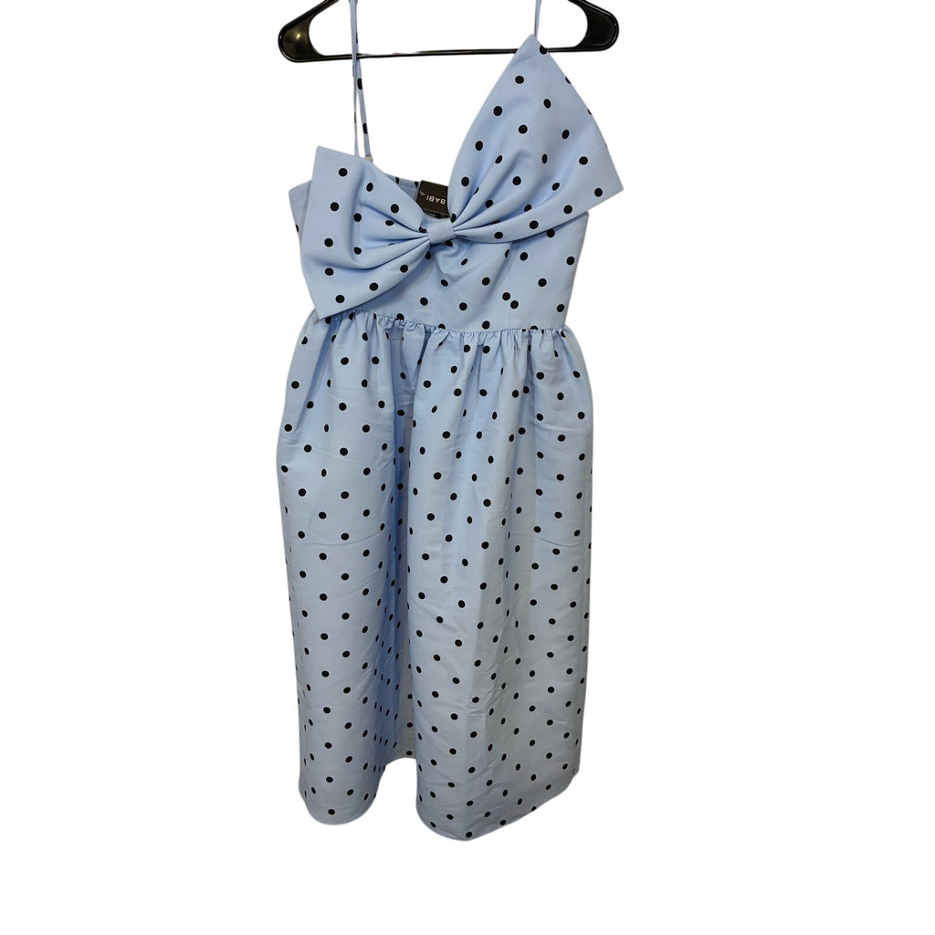 NWT Sachin & Babi Sloane Asymmetrical Bow Taffeta A-Line Midi Dress Large