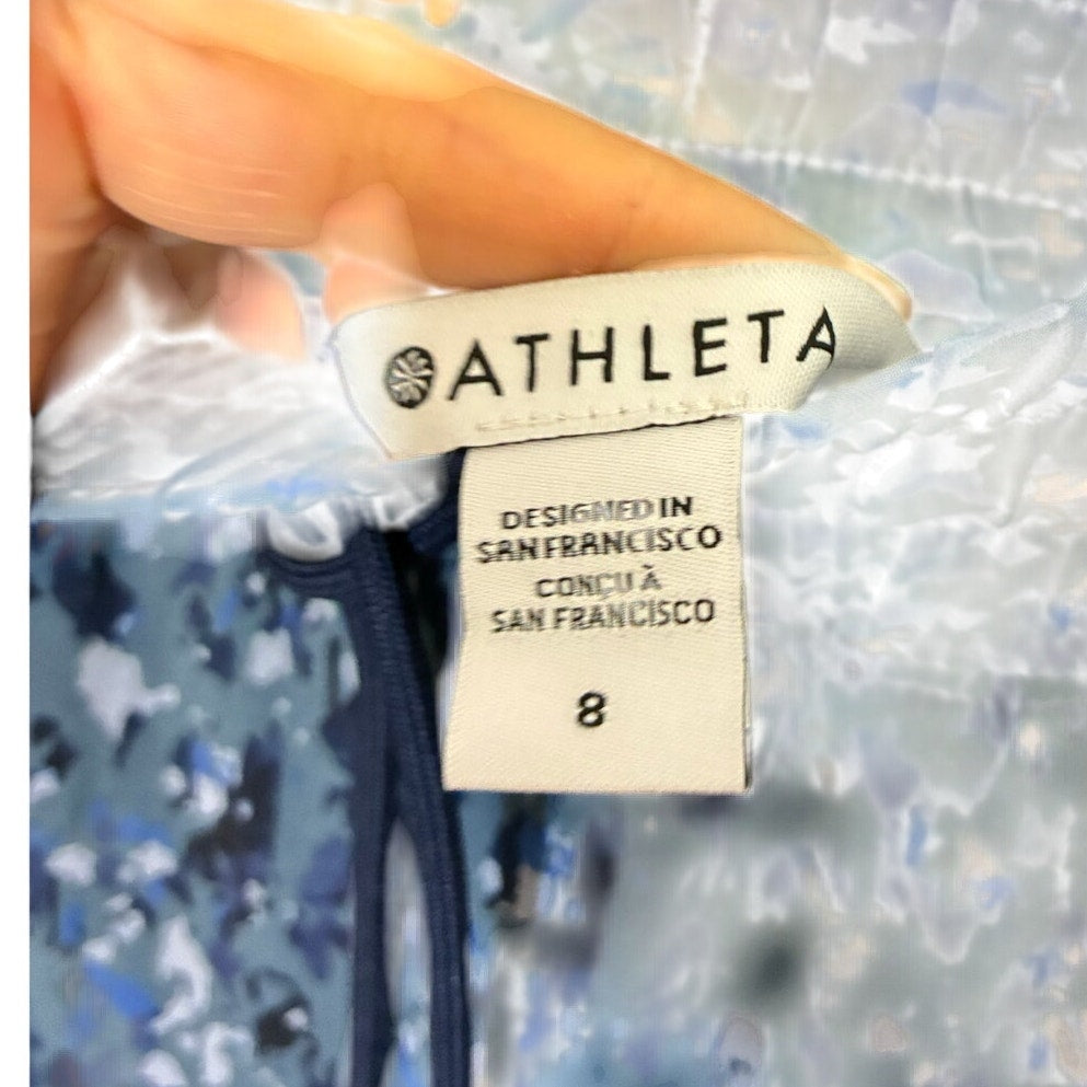 NWT Athleta Avenue Wide Leg Crop Pant Granite Blue Normcore Casual Relaxed
