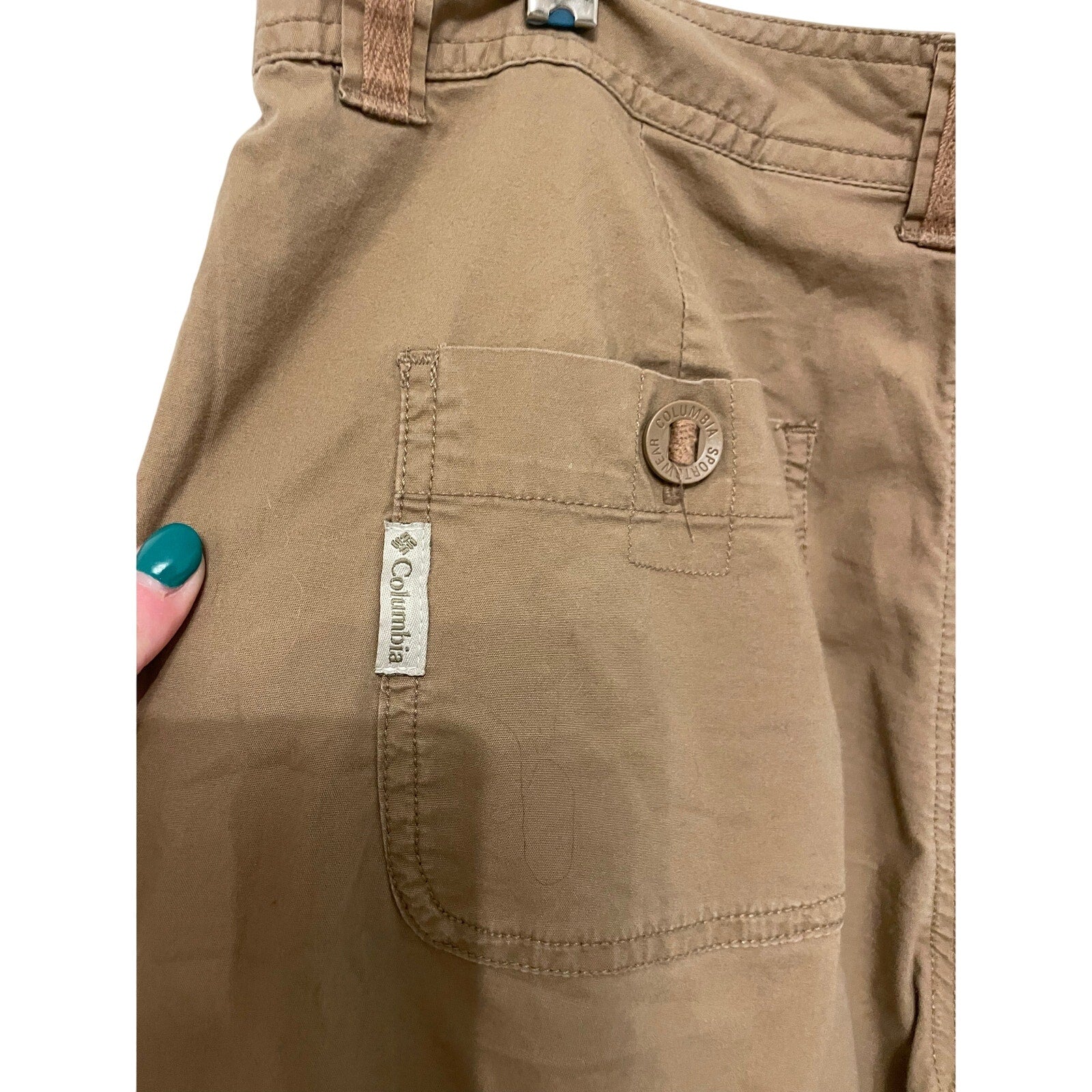 Columbia Granola Girl Hiking Gorpcore Utility Brown Cotton Tactical Cargo Pants