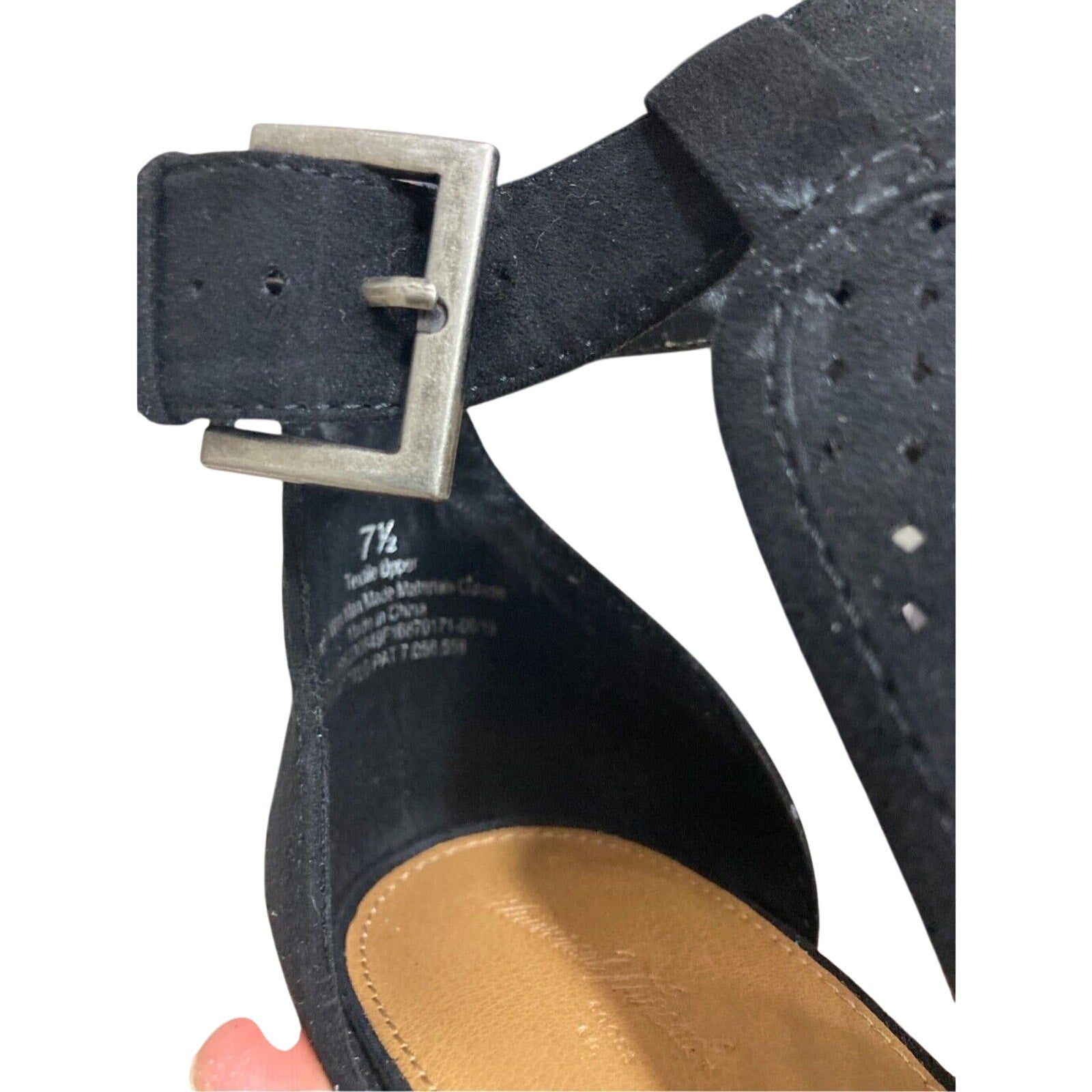 NWB Universal Thread Hannah Women's Open Toed Ankle Heel Boot 7.5 Western Boho