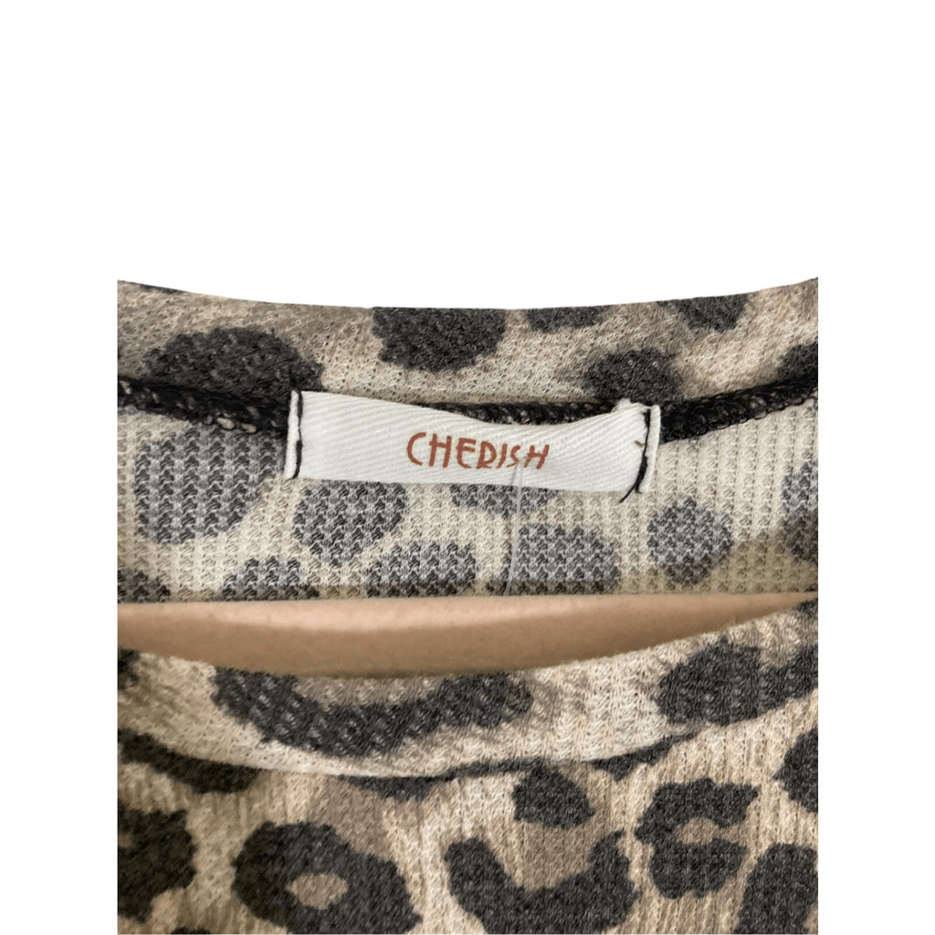 Cherish Medium Women's Cheetah Print Slip On Mob Wife Grease T-Shirt Dress