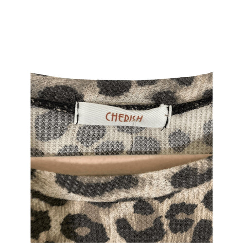 Cherish Medium Women's Cheetah Print Slip On Mob Wife Grease T-Shirt Dress