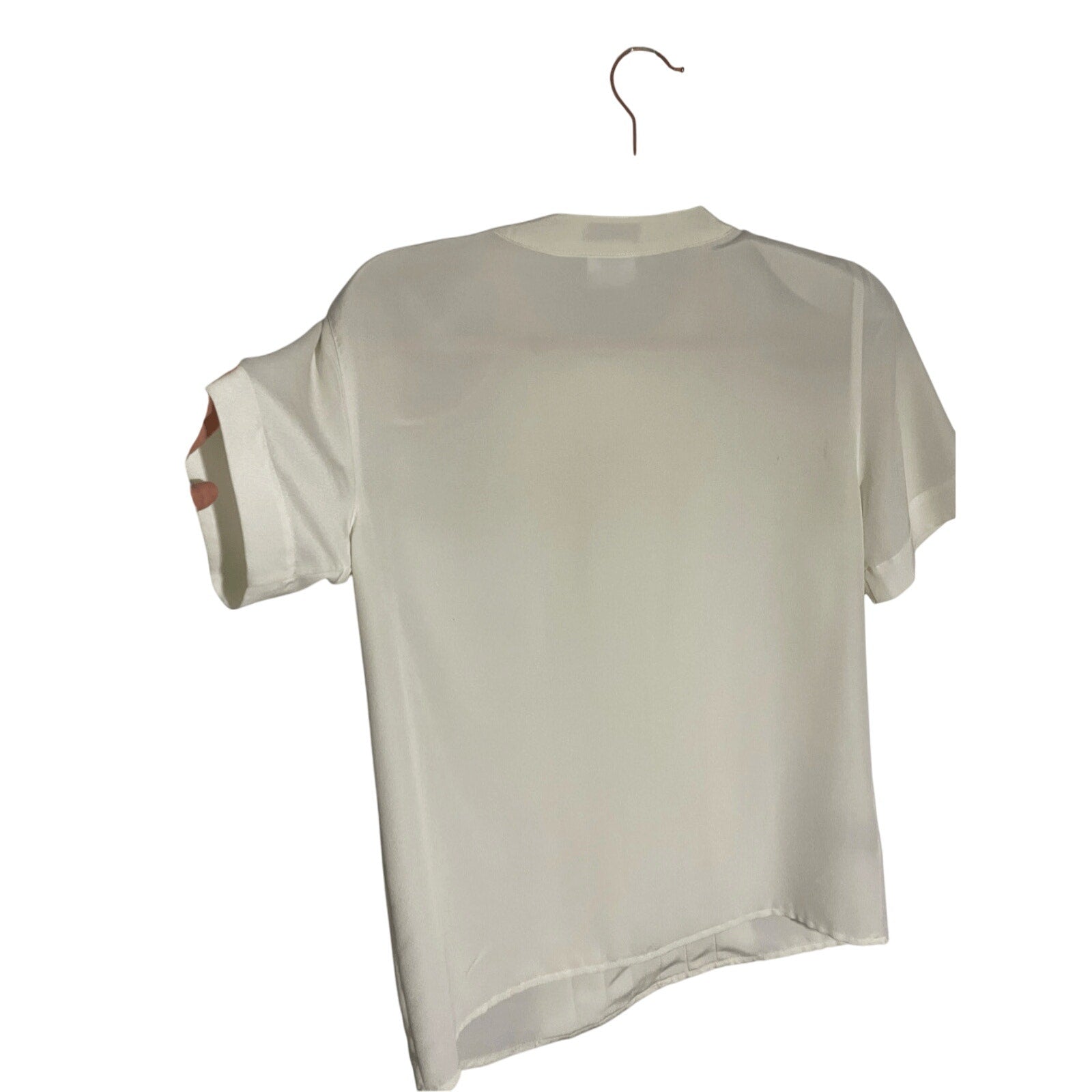 Rena Rowan Vintage Cream Preppy Academia 60's Femme Minimalist Blouse Sz 4