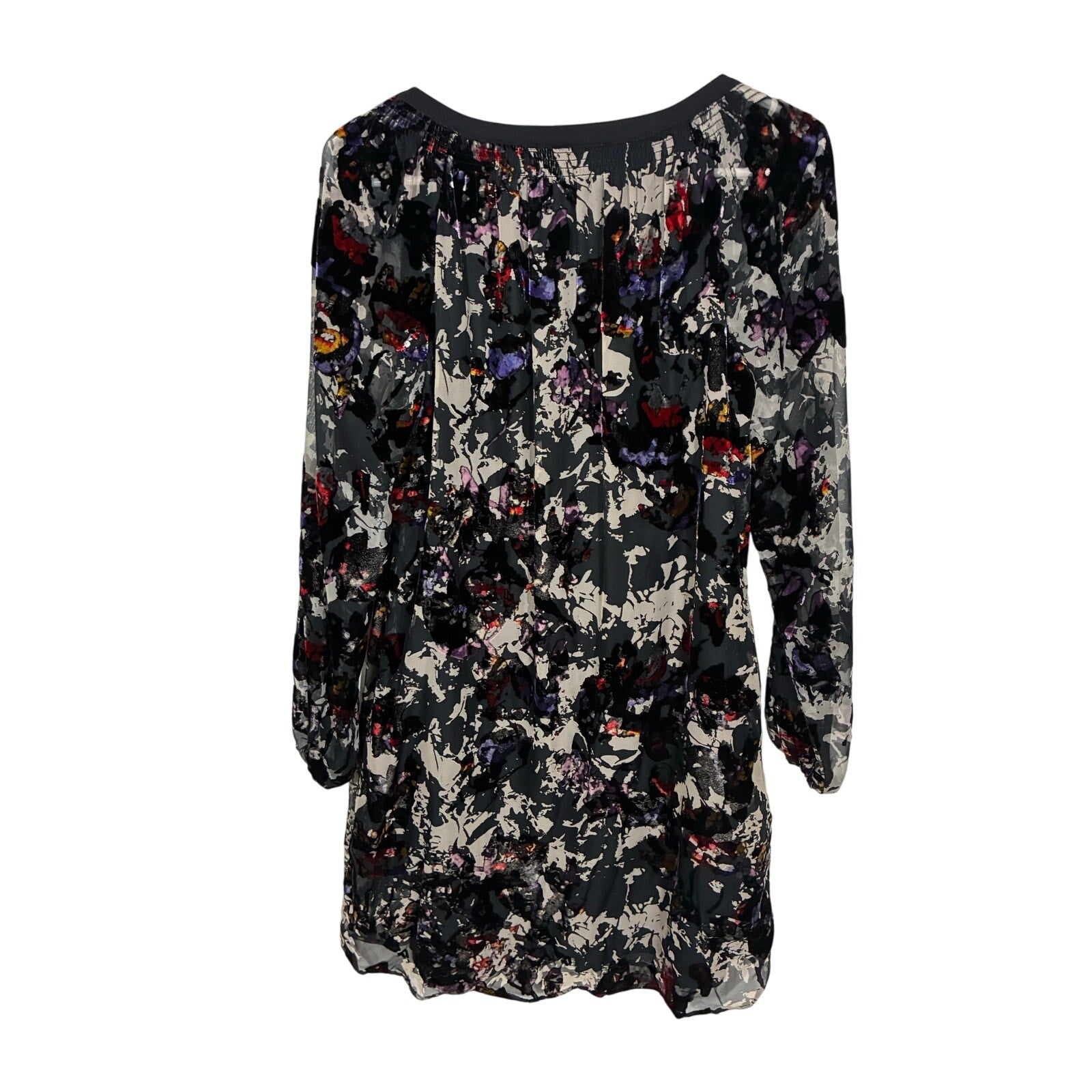 Gibson Latimer Crushed Velvet Moody Dress Romantic Whimsygoth Floral Boho
