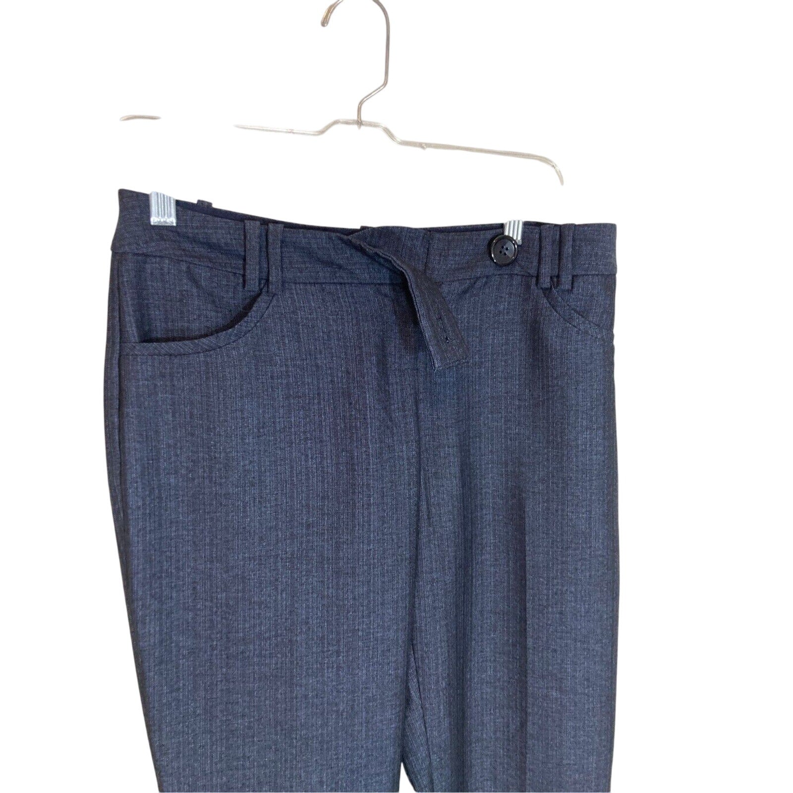 The Limited Blue Faux Denim Careerwear Job Attire Dress Slacks