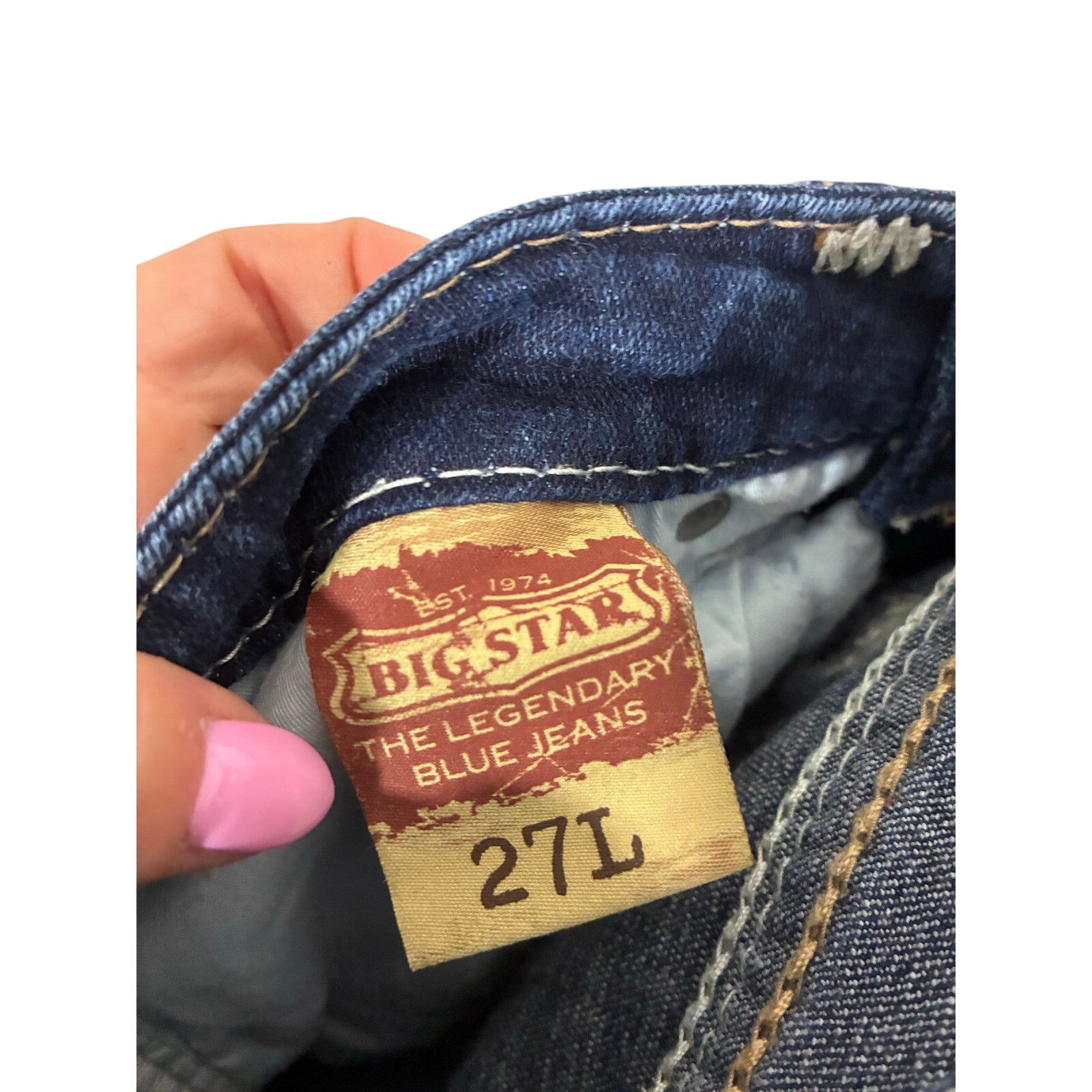 Big Star Jenae Skinny Stretch Jeans Cowboy Rodeo Ranch Low Rise Denim Farmer