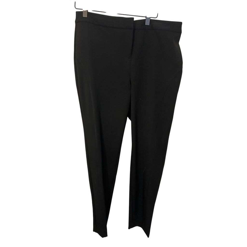 Vince Camuto Black Straight Leg Career Preppy Dress Slacks 10 Work Admin Formal
