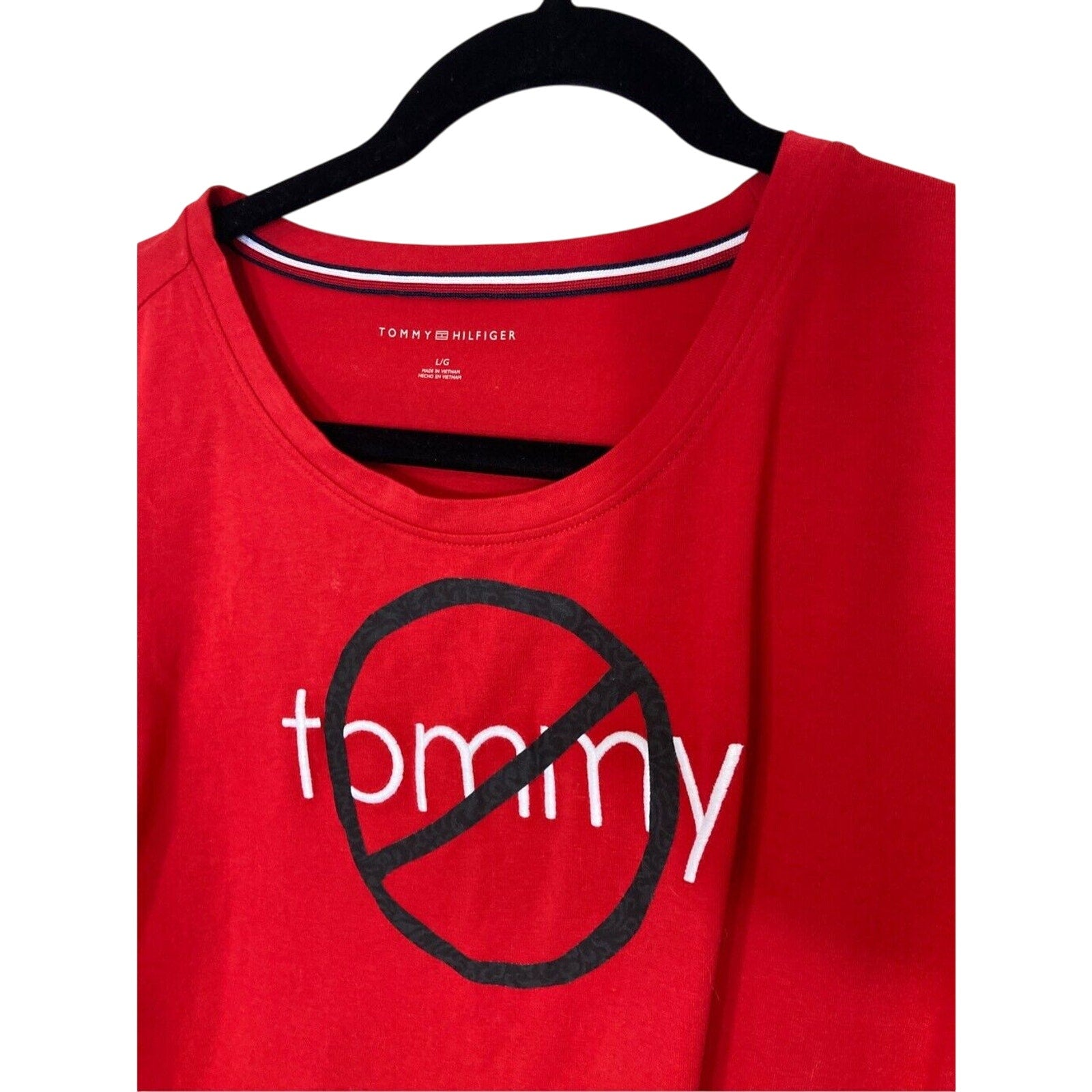 NWT Tommy Hilfiger Women's Large Short Sleeve Streetwear Shirt Dress