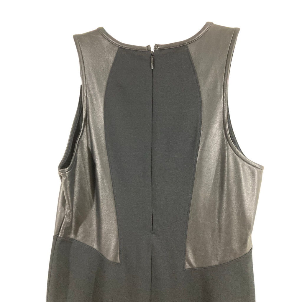 Night on the Town Athleta Vegancore Leather Grunge Ponte Stretch Dress Size S