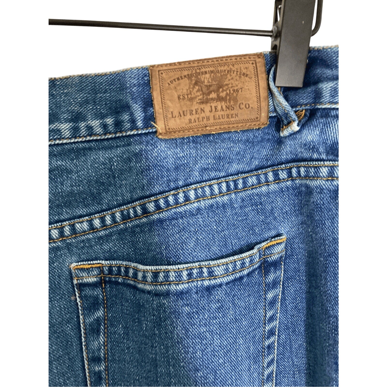 Vintage Women's Ralph Lauren Bootcut Denim SZ 12 Dad Jeans Grandpa Relaxed Fit
