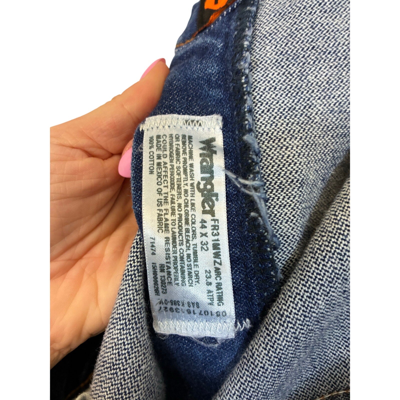 Wrangler Men's Flame Resistant Relaxed Fit Jean Trucker Workwear Denim Cowboy 44