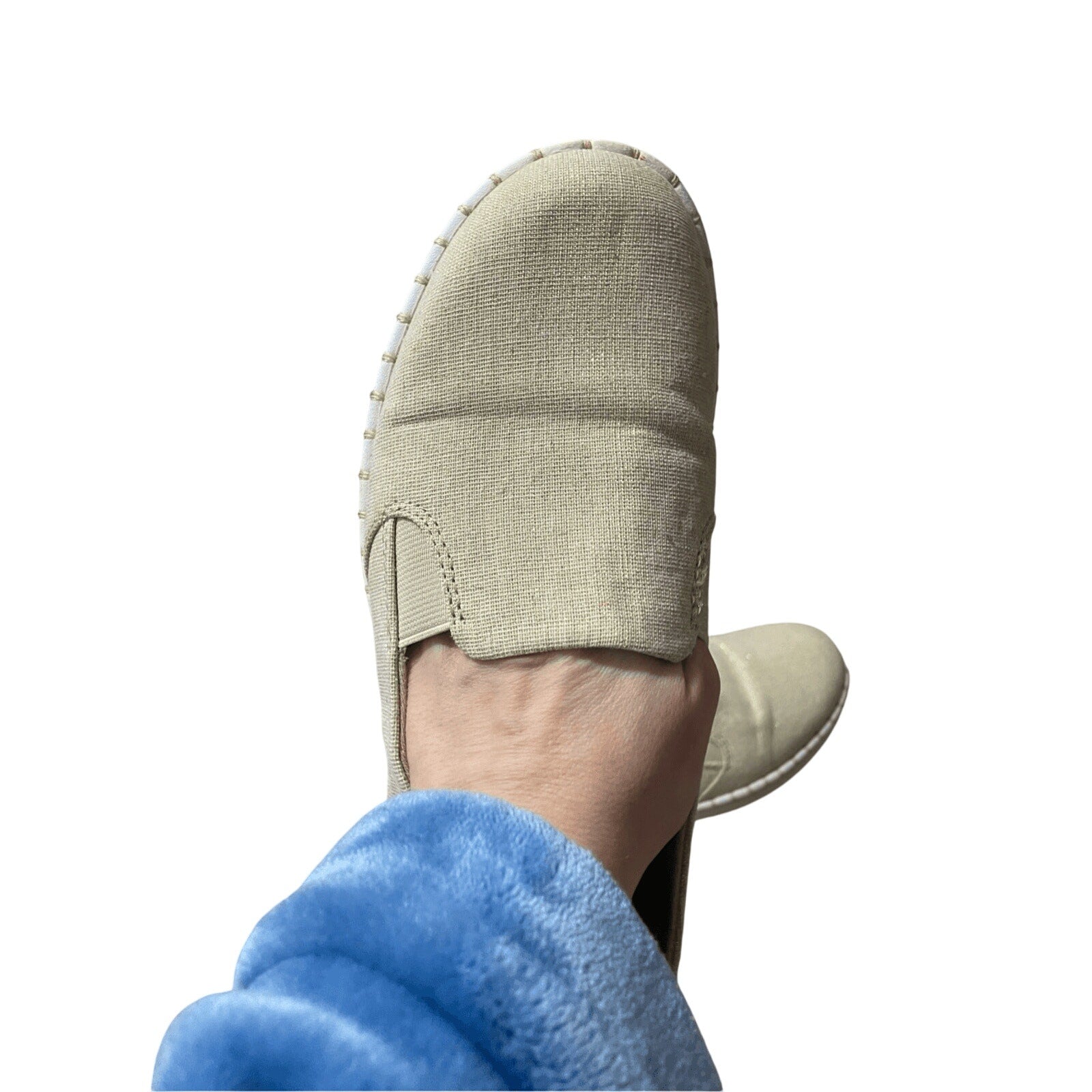 Clarks Women's Cloudsteppers Gold Soft Cushion Flats Sz 8 Metallic Futuristic