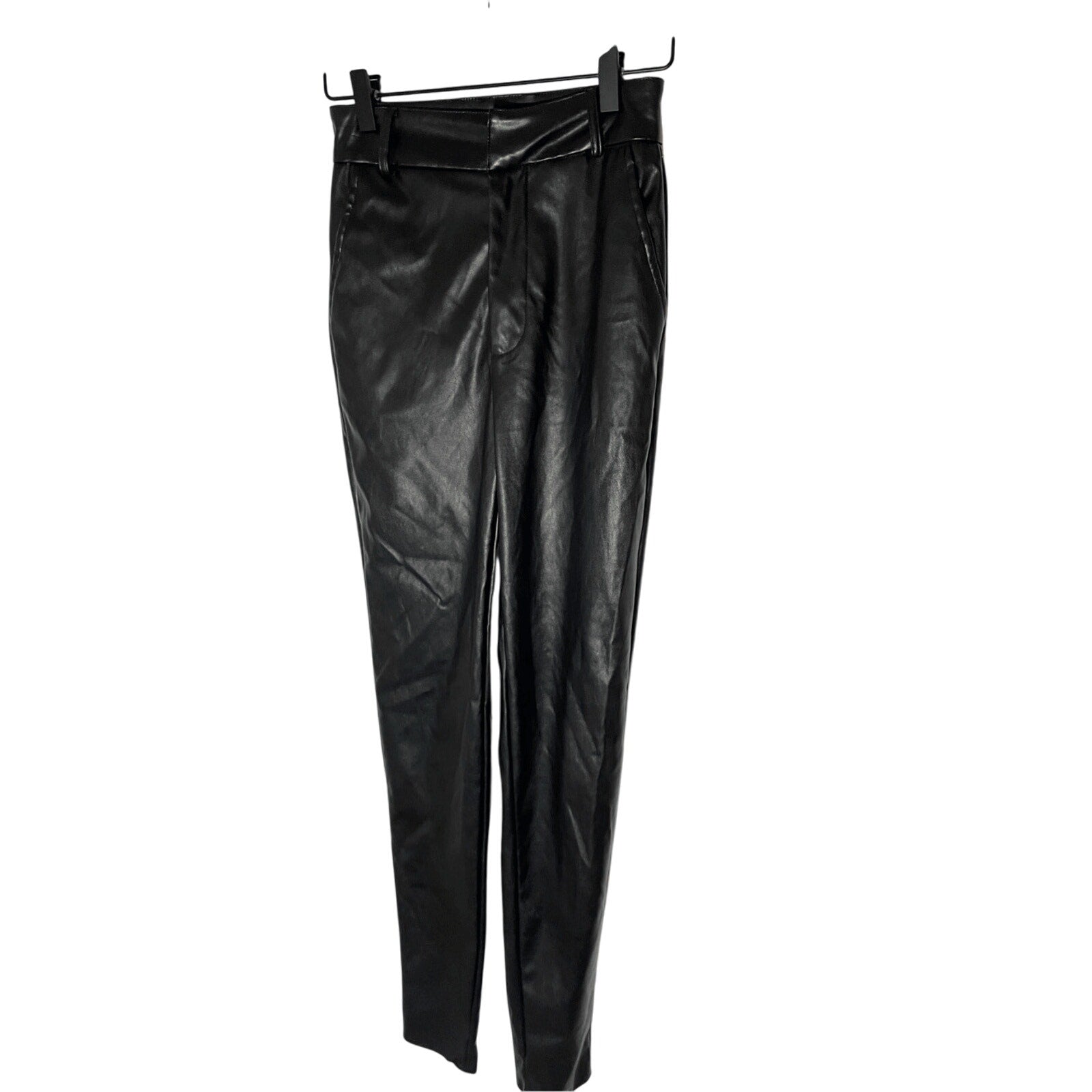 Windsor Women's XS Faux Leather Black Festive Trousers Festival Western Grunge