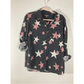 Torrid Star Spangle Flannel Novelty Print Plus Button Up Shirt Casual Western 00