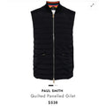 Paul Smith Quilted Panelled Gillet Large Feather Down Utility Luxury Minimalist