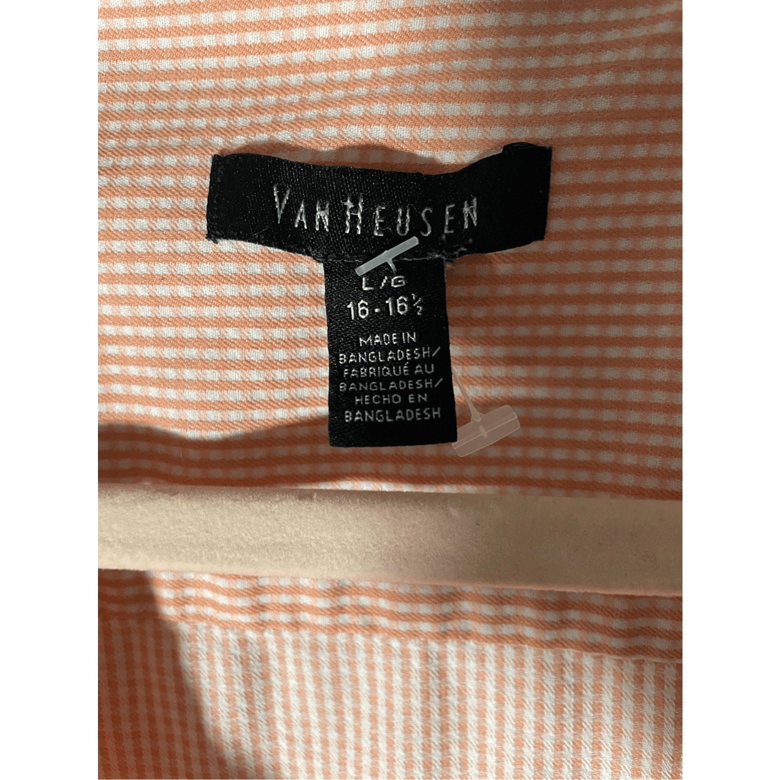 Van Heusen Men's Checkered Large Button Down Dress Shirt