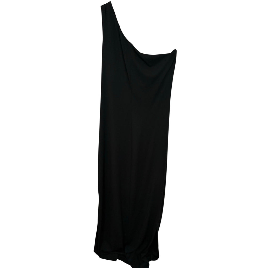 Vintage Y2K Ariana by Rachel Kaye Sexy Formal Black One Shoulder Event Dress 10