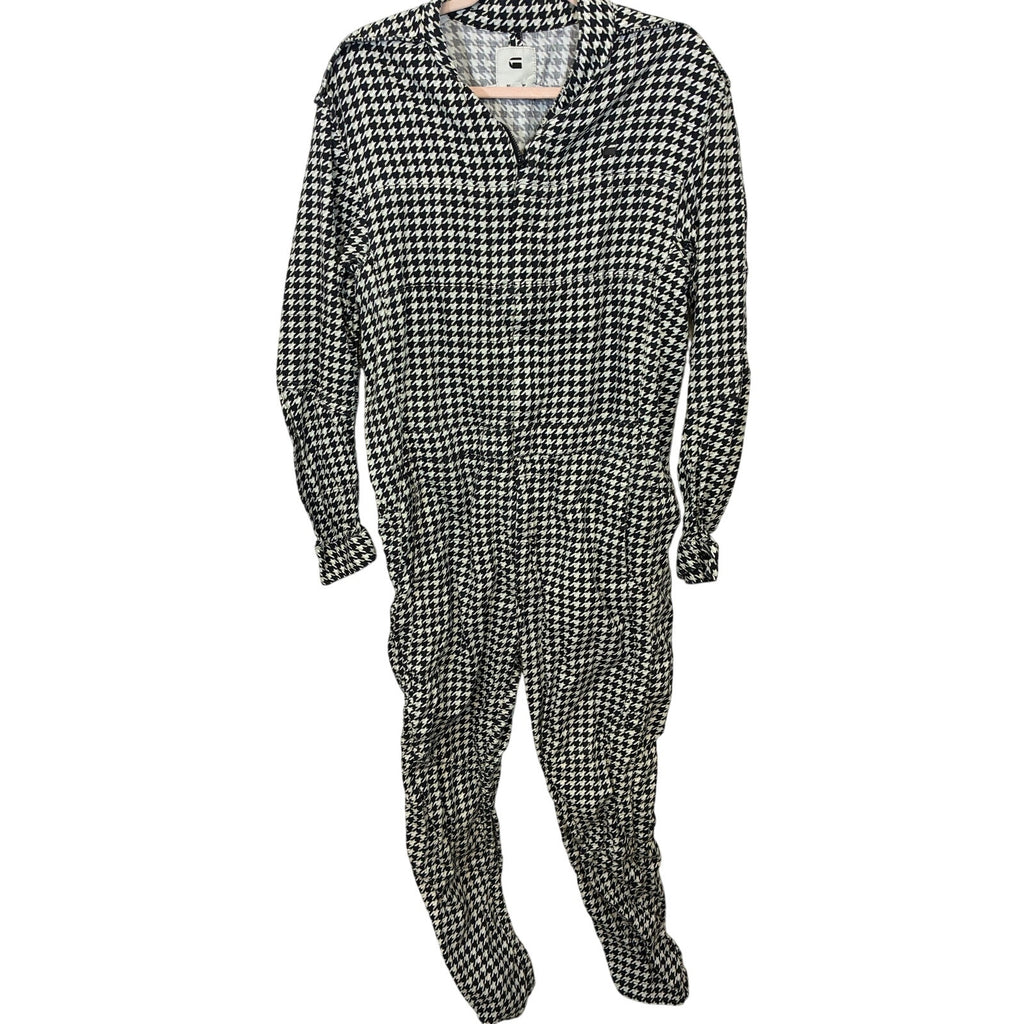 RARE G-Star RAW x Pharrell Williams Avernus Racer Houndstooth Jumpsuit Sample S