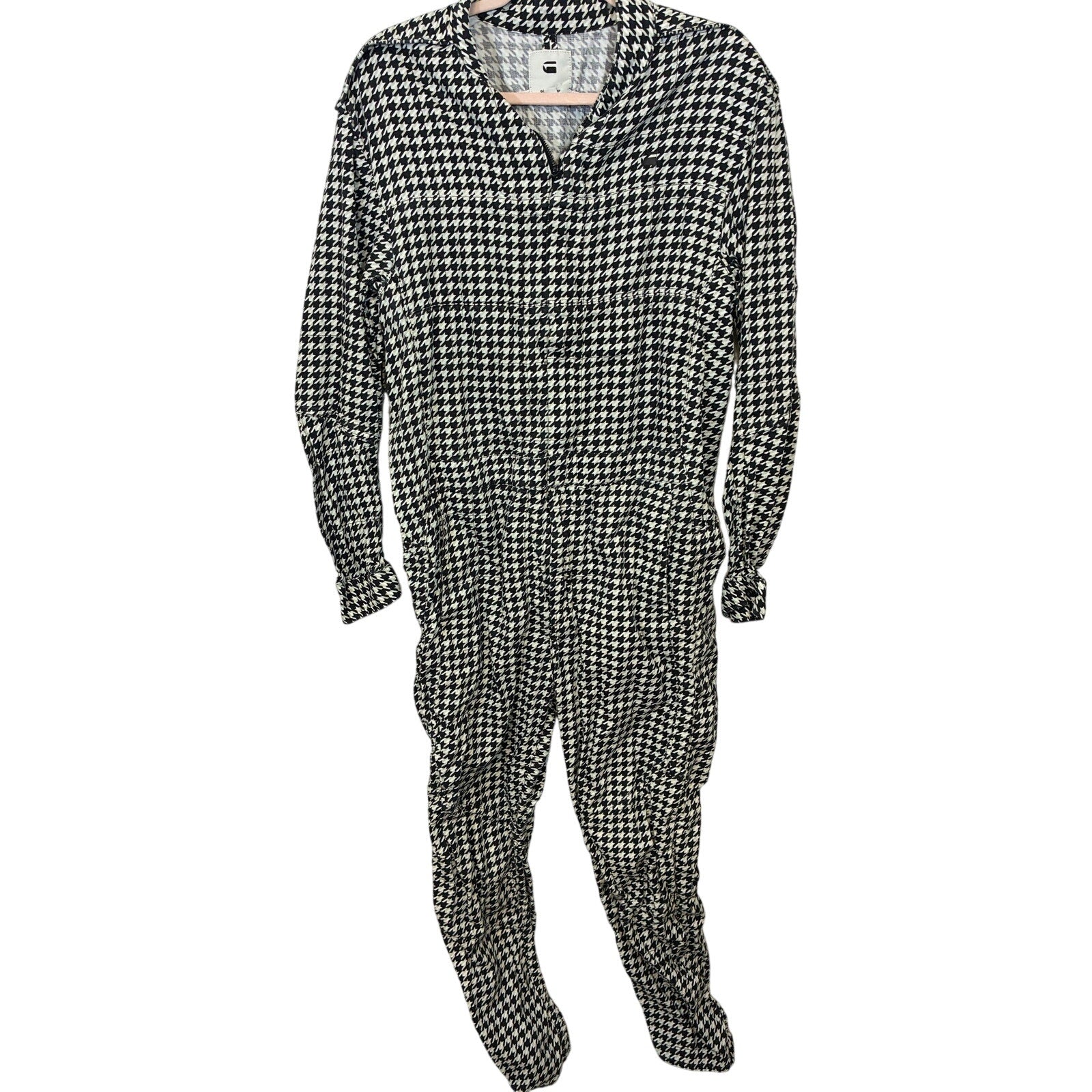 RARE G-Star RAW x Pharrell Williams Avernus Racer Houndstooth Jumpsuit Sample S