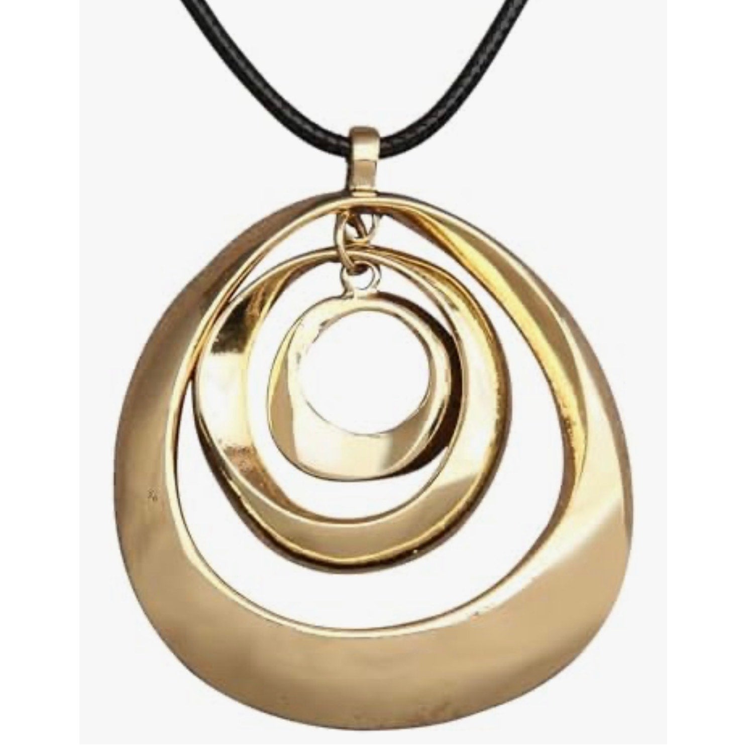 Necklace Vintage Boho Style Multilayer Pendant Jewelry for Women Adjustable Cord