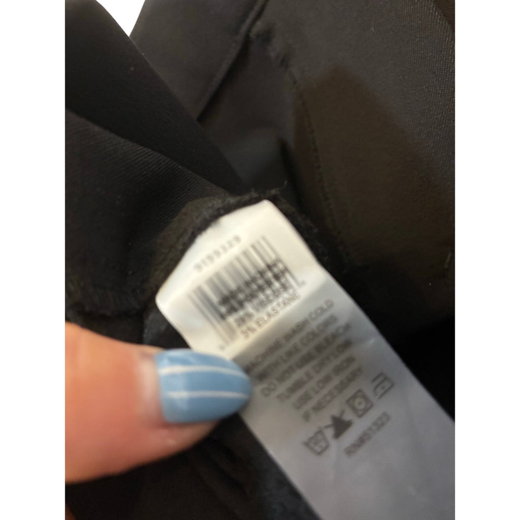 Vince Camuto Black Straight Leg Career Preppy Dress Slacks 10 Work Admin Formal
