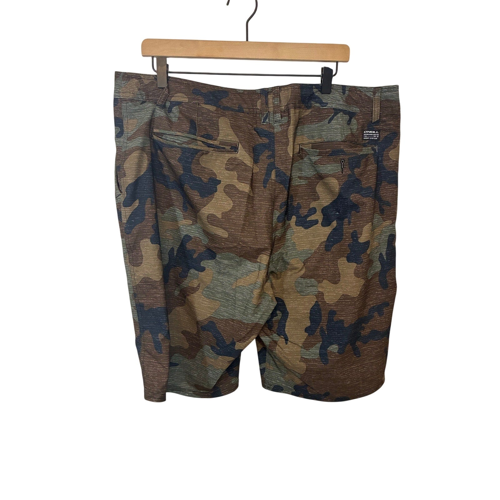 O'Neill Hybrid Boardshorts Mens 38 Camo Swim Trunks Shorts Surf Quick Dry