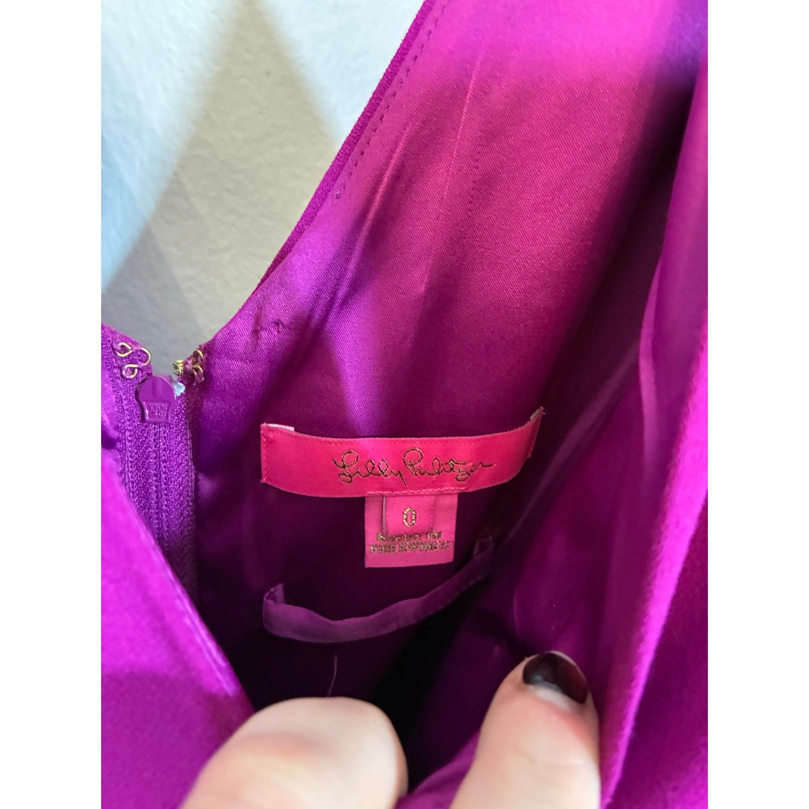 Lilly Pulitzer Magenta Ruffle Sleeve Wide Leg Jumpsuit Resort Vacation Glam S
