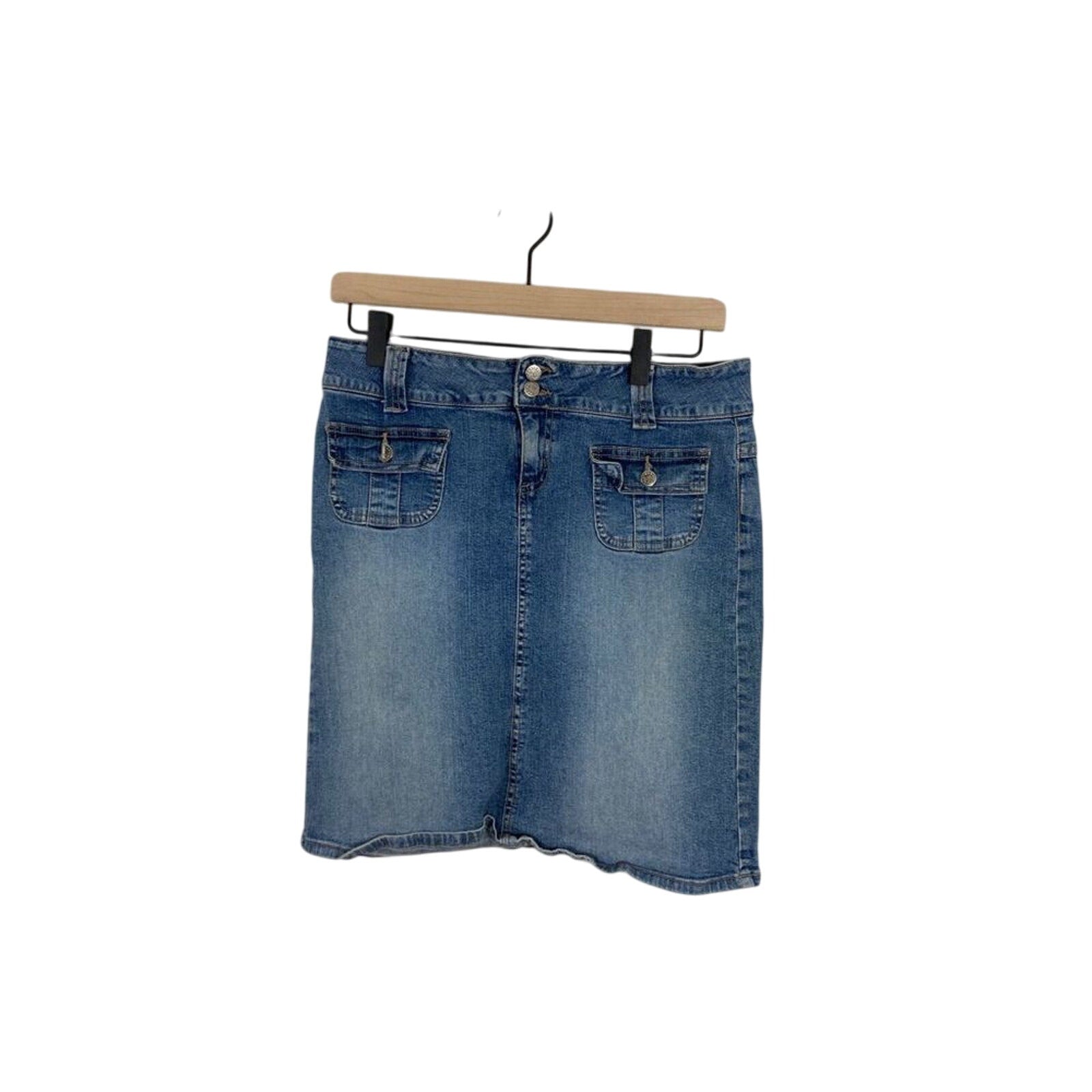Y2K Soft Large Denim Vintage Forever 21 Bratz Doll Boho Cowgirl Mini Skirt