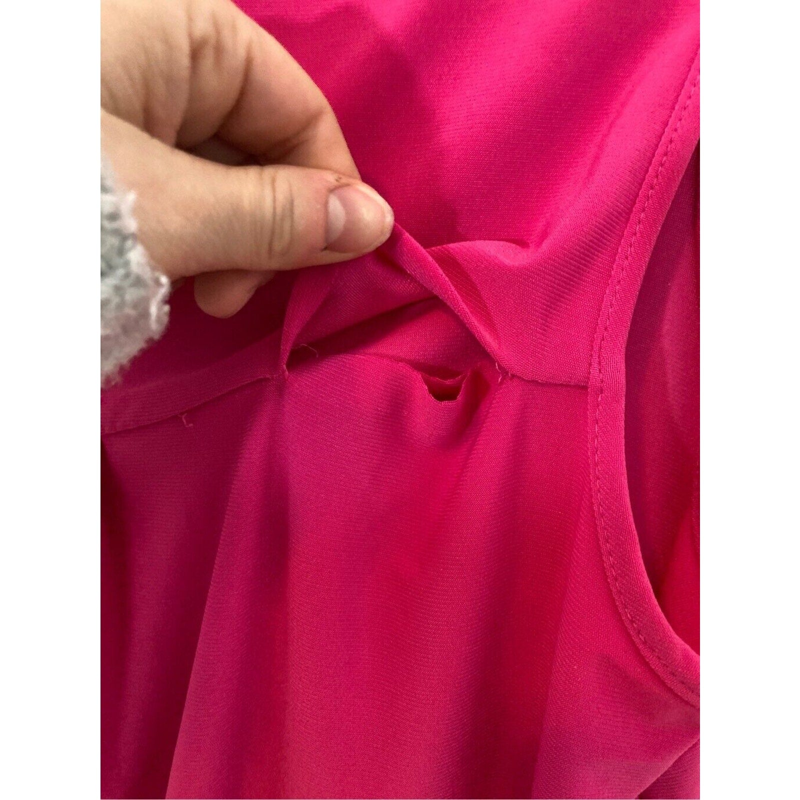 Y2K Pink Sleeveless Top Womens V Neck Fitted Blouse 90s Baby Tee Style
