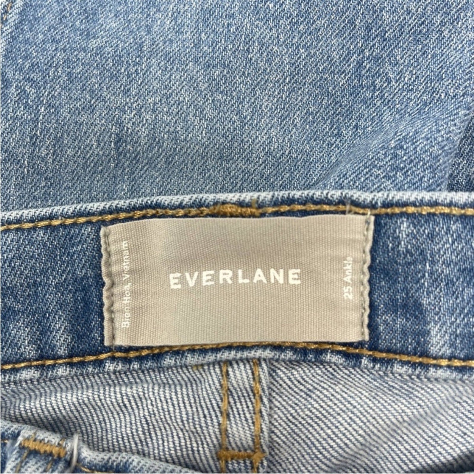 Everlane Medium Wash Skinny Jeans 25 Streetwear Minimalist Relaxed Comfy Casual