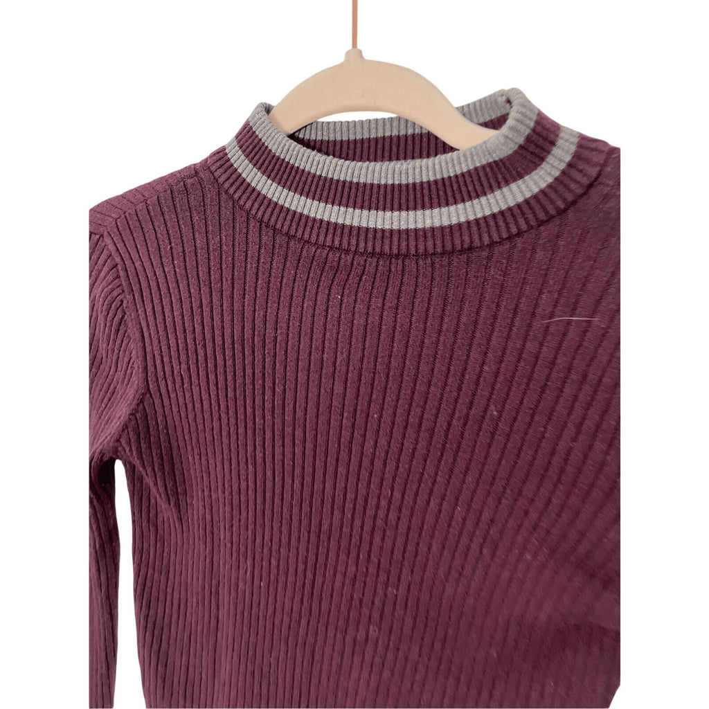 Aeropostale Women's Burgundy Y2K Streetwear Long Sleeve Turtleneck S Academia